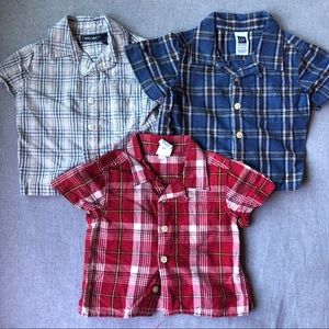 Gap and Cherokee Boys Button Down Shirts (6-12mo)